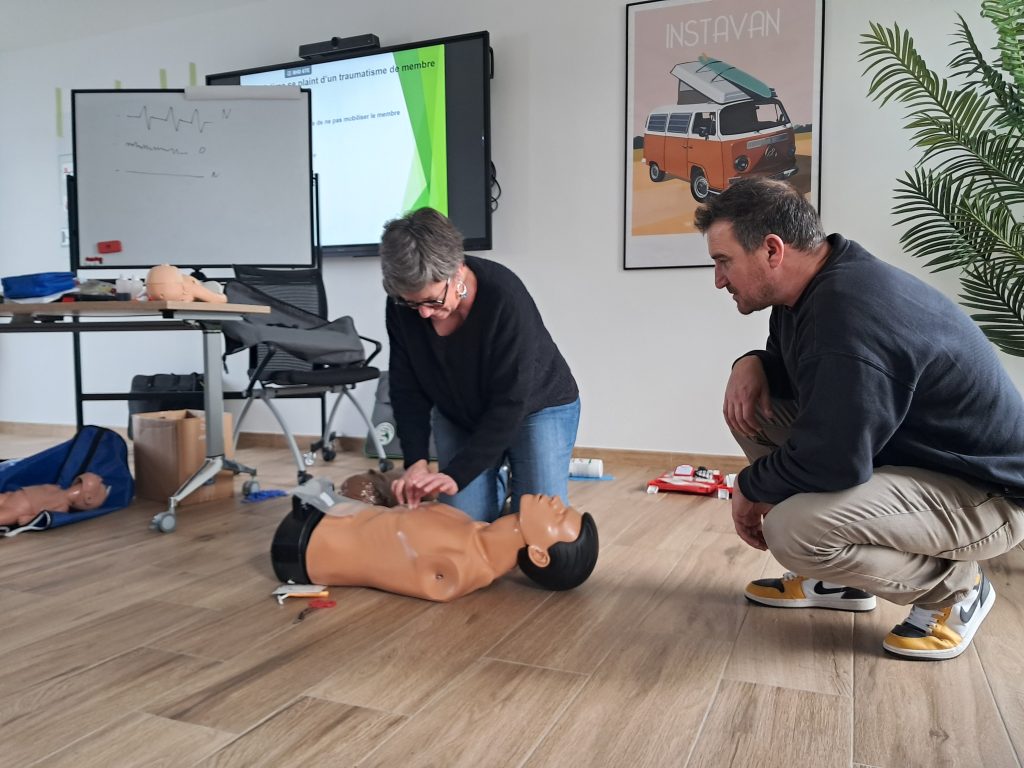 L'équipe E2SC en formation SST